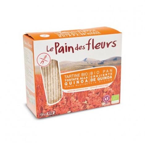 PAN CRUJIENTE DE QUINOA SIN GLUTEN BIO 150G - LE PAIN DES FLEURS