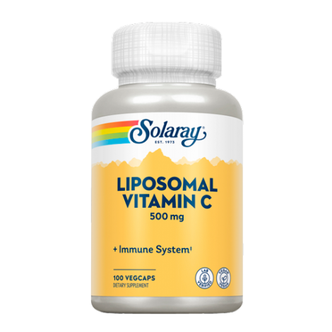 VITAMIN C LIPOSOMAL 500MG 100 VEGCAPS - SOLARAY