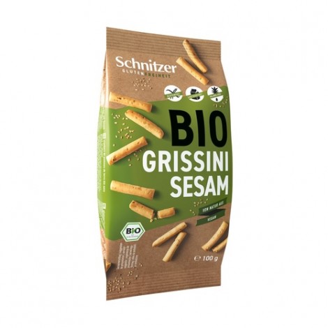 PALITOS GRISSINI SESAMO S/G 100G - SCHNITZER