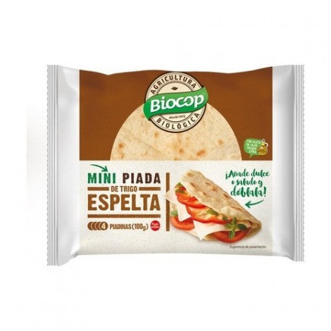 MINI PIADINA TRIGO ESPELTA 50% INTEGRAL 100 G - BIOCOP