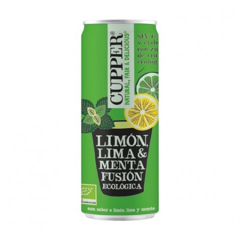 BEBIDA DE MENTA LIMON Y LIMA BIO 250ML BIO - CUPPER