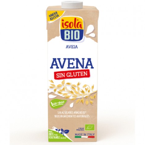 BEBIDA VEGETAL DE AVENA SIN GLUTEN 1L BIO - ISOLA