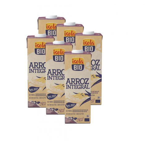 PACK BEBIDA DE ARROZ INTEGRAL BIO 1L 6UDS - ISOLA BIO