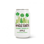 ORGANIC SPARKLING APPLE SIN AZUCAR 330ML - WHOLE EARTH