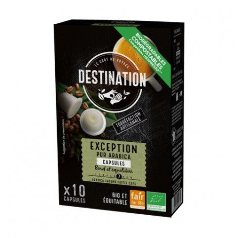 CAPSULAS DE CAFE EXCEPTION SELECCION 100% ARABICA 10 X 5,5G - DESTINATION