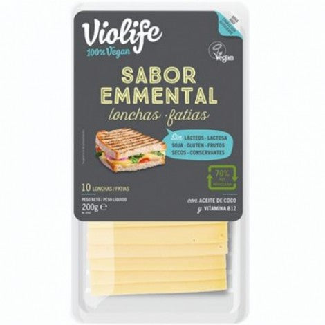 LONCHAS VEGANAS SABOR EMMENTAL 200G - VIOLIFE