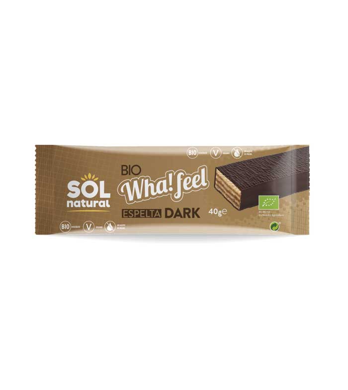 WHA! FEEL ESPELTA CACAO DARK BIO 40GR - SOL NATURAL