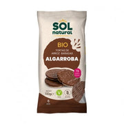 TORTAS DE ARROZ BANADAS ALGARROBA BIO 100G - SOL NATURAL