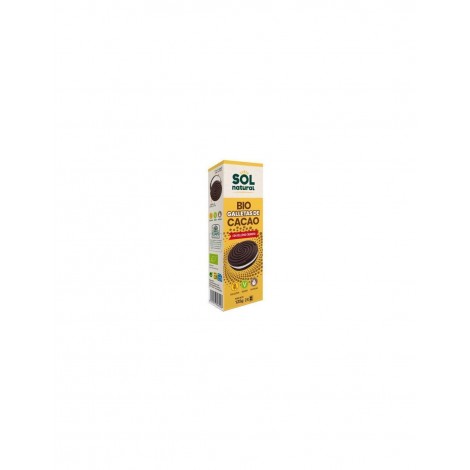 GALLETAS DE CACAO CON RELLENO S/G 125GR BIO - SOL NATURAL