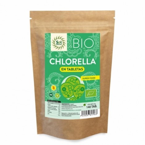 CHLORELLA TABLETAS 140CAP - SOL NATURAL