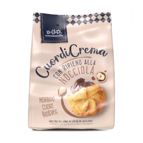 GALLETA RELLENA CREMA AVELLANAS CHOCO 200 GR BIO - SOTTOLESTELLE