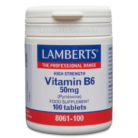 VITAMINA B6 50 MG 100 TABS - LAMBERTS