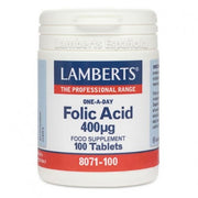 ÁCIDO FÓLICO 400 MCG 100 TABS - LAMBERTS