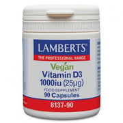 VITAMINA D3 VEGANA 1000 UI (25 ΜG) 90 CAPS - LAMBERTS