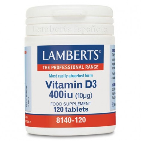 VITAMINA D 400UI (10 ΜG) 120 TABS - LAMBERTS