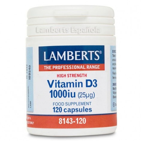 VITAMINA D3 1000UI (25 ΜG) 120 CAPS - LAMBERTS