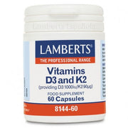 VITAMINA D3 (1000IU) Y K2 (90ΜG) 60 CAPS - LAMBERTS