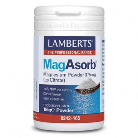 MAGASORB. MAGNESIO 375 MG (COMO CITRATO) 165G POLVO - LAMBERTS