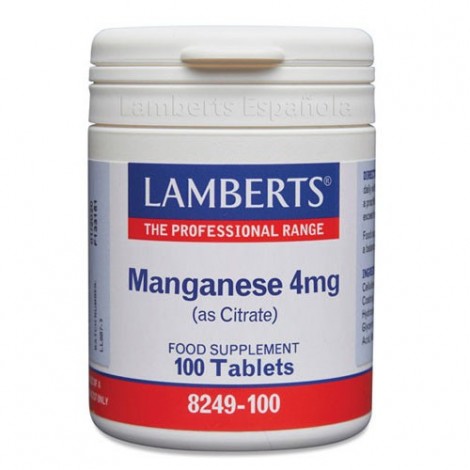 MANGANESO 4 MG 100 TABS - LAMBERTS
