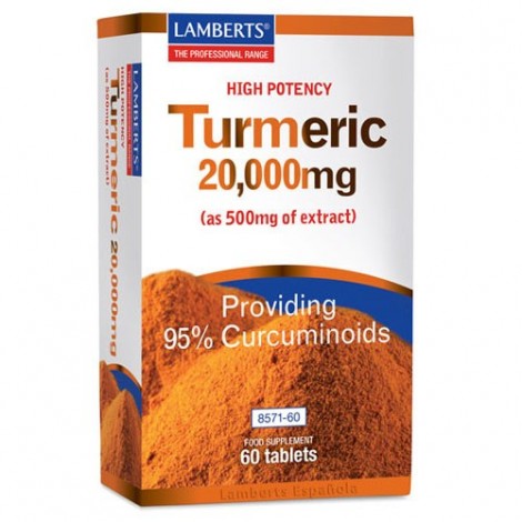 CÚRCUMA 20.000 MG 60 TABS - LAMBERTS