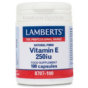 VITAMINA E NATURAL 250UI 100CAPS - LAMBERTS