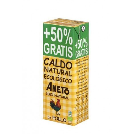 CALDO DE POLLO 1L + 500ML GRATIS  BIO ANETO - EL GRANERO
