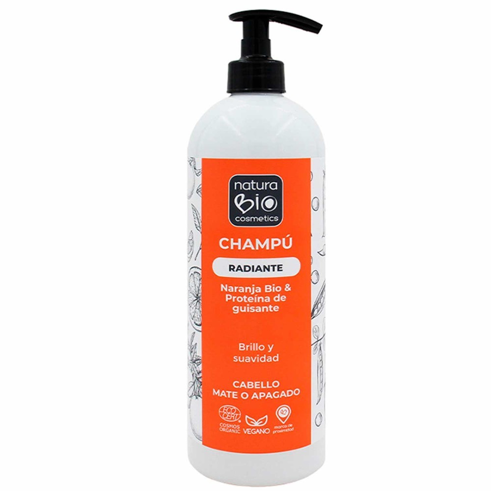 CHAMPU RADIANTE 740 NARANJA BIO & PROTEINA GUISANTE 740ML - NATURA BIO