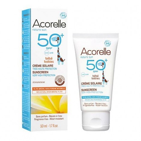 CREMA SOLAR  BEBE Y NIÑOS SPF 50+ 50ML - ACORELLE