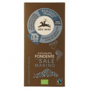 CHOCOLATE NEGRO CON SAL MARINA BIO 50G - ALCE NERO