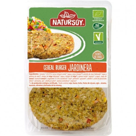 HAMBURGUESAS DE CEREALES JARDINERA BIO 160G - NATURSOY