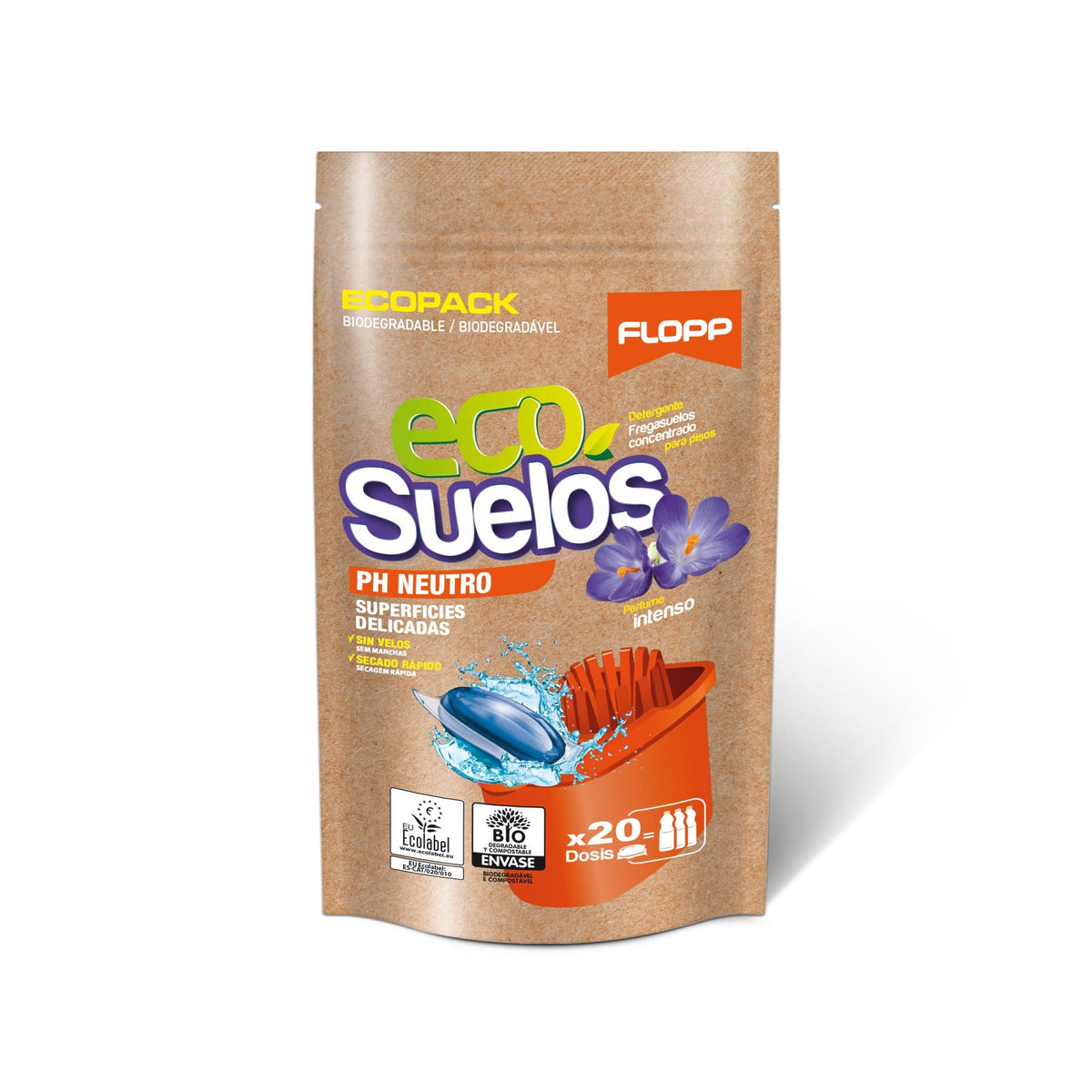 FREGASUELOS PH NEUTRO ECO 20 DOSIS - FLOPP