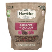 CRUNCHY MUESLI FRAMBUESA Y CHOCOLATE S/G 375G BIO - FAVRICHON