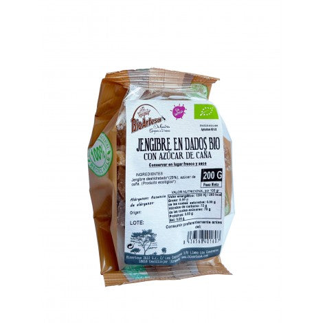 JENGIBRE EN DADOS 200GR BIO - BIOARTESA