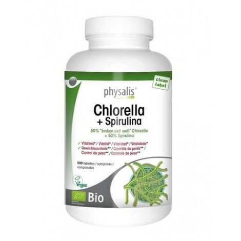 CHLORELLA + SPIRULINA 500 COMP - PHYSALIS