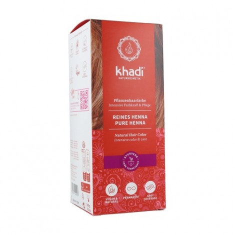 HENNA NATURAL 100% PURA 100G - KHADI