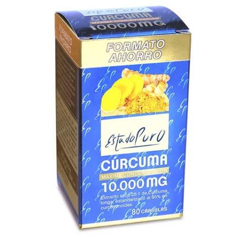 CURCUMA 10.000MG 80CAP - ESTADO PURO