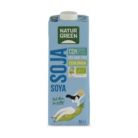 BEBIDA DE SOJA CON SIROPE DE AGAVE 1L BIO - NATURGREEN