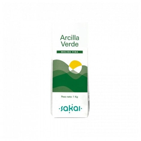 ARCILLA VERDE FINA 1KG - SAKAI