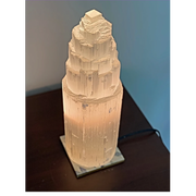 LAMPARA DE SELENITA BLANCA 30CM - UNEYSA
