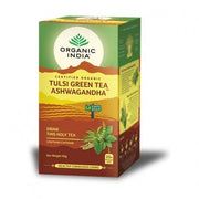 INFUSION TULSI GREEN TEA ASHWAGANDHA 25 BOLSAS - ORGANIC INDIA