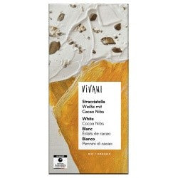 CHOCOLATE BLANCO CON PEPITAS DE CACAO  BIO 80GR - VIVANI